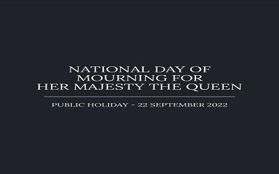 National Day of Mourning – Public Holiday